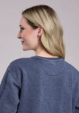 Women's Weathered Navy Tin Haul Desert Sunset with Longhorn Skull Sweatshirt