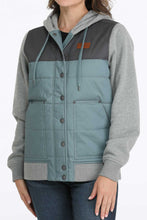 Pard's Western Shop Cinch Women's Blue/Grey Canvas Hoodie Jacket