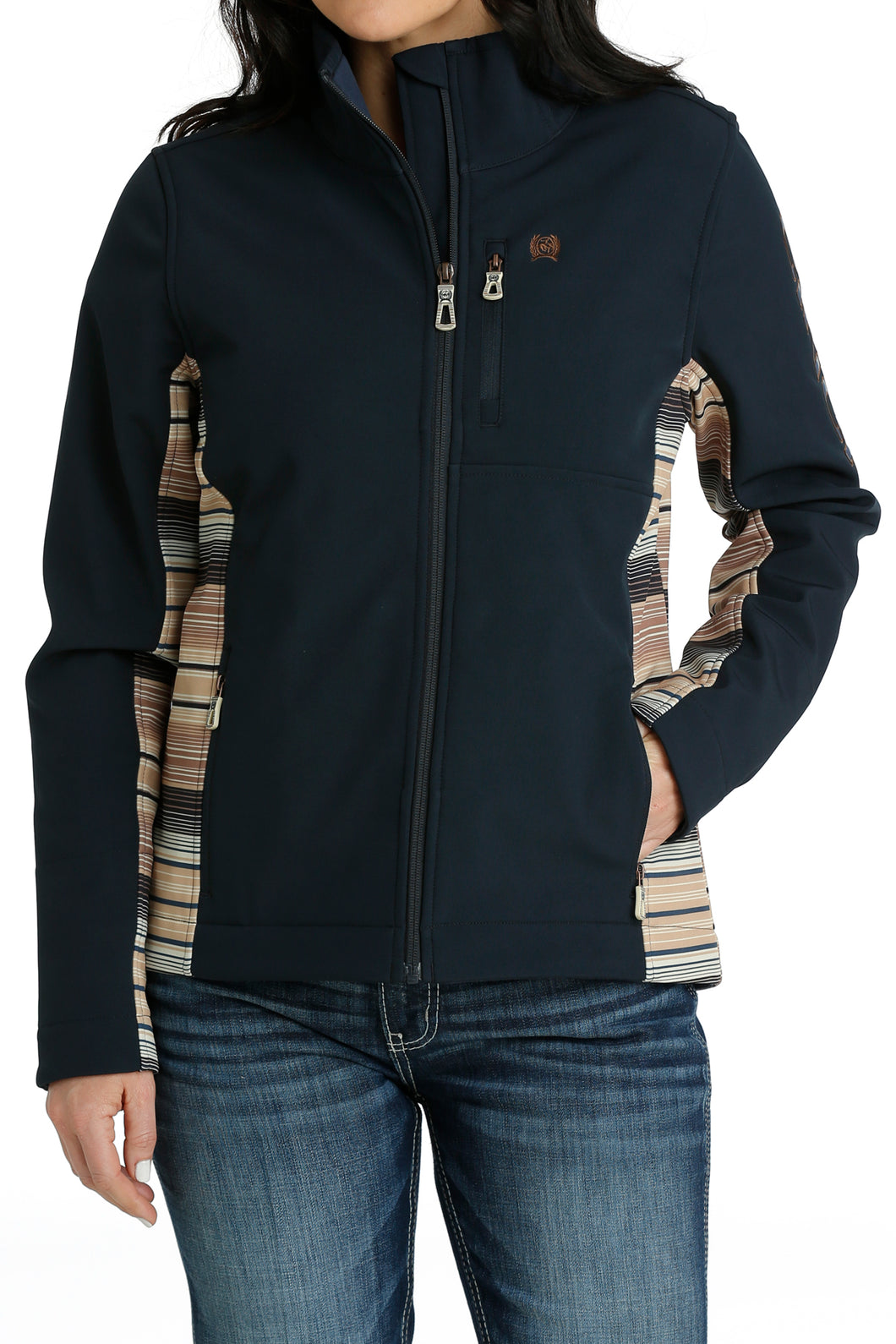 Pard's Western Shop Cinch Navy Conceal Carry Bonded Jacket for Women