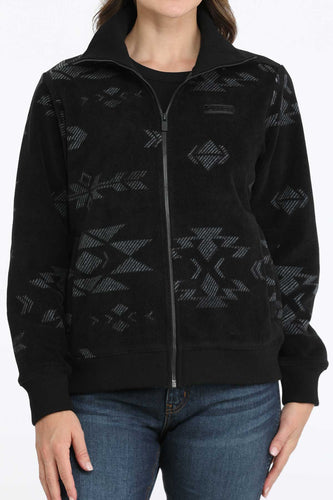 Pard's Western Shop Cinch Women's Black Southwest Print Polar Fleece Jacket