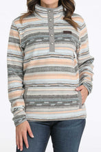 Pard's Western Shop Cinch Women's Multi Color Stripe Polar Fleece Pullover