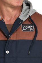 Cinch Men's Blue/Grey Canvas Hoodie Jacket
