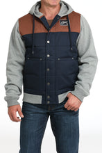 Pard's Western shop Cinch Men's Blue/Grey Canvas Hoodie Jacket