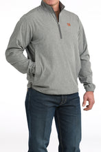 Pard's Western Shop Cinch Men's Gray 1/2 Zip Windbreaker