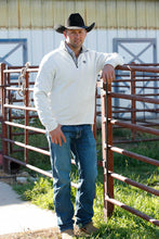 Cinch Light Grey 1/4 Zip Fleece Sweater Pullover for Men