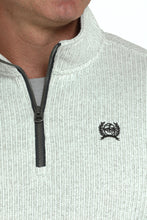 Cinch Light Grey 1/4 Zip Fleece Sweater Pullover for Men