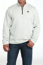 Pard's Western Shop Cinch Light Grey 1/4 Zip Fleece Sweater Pullover for Men
