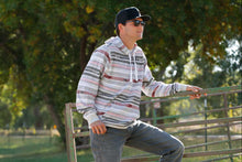 Cinch Men's Multi Colored Striped Lightweight Hoodie