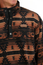 Cinch Black/Brown Southwest Print Polar Fleece Pullover for Men
