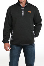Pard's Western Shop Cinch Men's Charcoal Sweater Knit Pullover with Southwest Trim