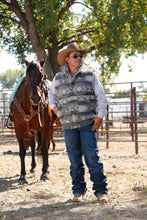 Cinch Men's Olive Color Block/Southwest Print Reversible Quilted Vest