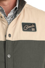Cinch Men's Olive Color Block/Southwest Print Reversible Quilted Vest