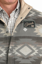 Cinch Men's Olive Color Block/Southwest Print Reversible Quilted Vest