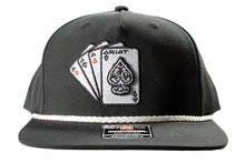 Ariat Ace of Spaded Playing Cards Black Ballcap
