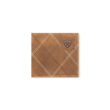 Pard's Western Shop Ariat Brown Cross Stitch Large Bifold Wallet
