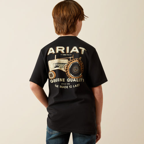 Pard's Western Shop Ariat Boys Gramp's Tractor Black T-Shirt