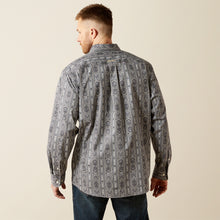 Ariat Men's Tatum Grey Paisley/Geo Print Classic Fit Button-Down Shirt