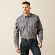 Pard's Western Shop Ariat Men's Tatum Grey Paisley/Geo Print Classic Fit Button-Down Shirt