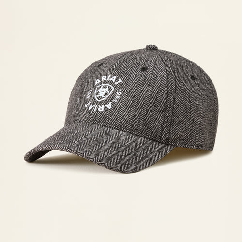 Ariat Charcoal Twill Country Cap with Embroidered Ariat Logo