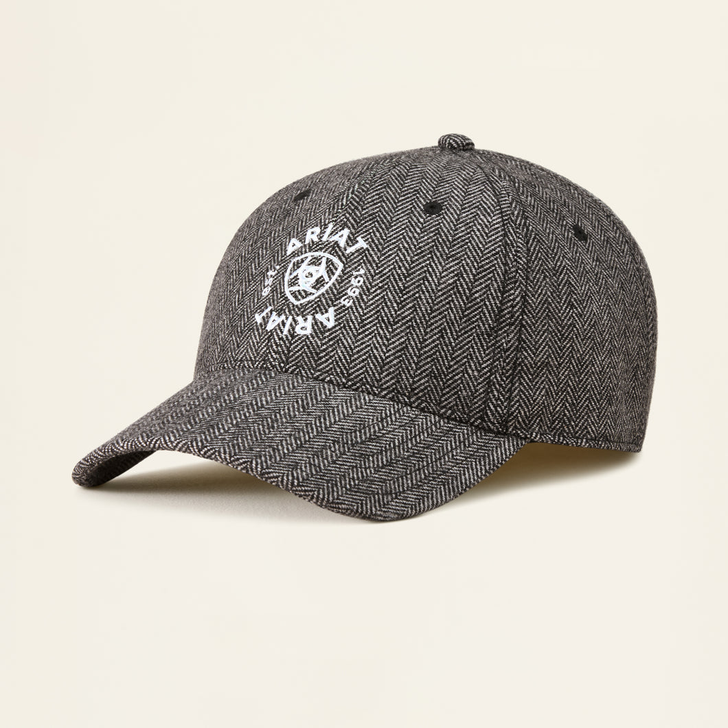 Ariat Charcoal Twill Country Cap with Embroidered Ariat Logo