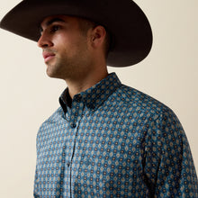 Ariat Men's Lex Real Teal Southwest Geo Print Classic Fit Button-Down Shirt