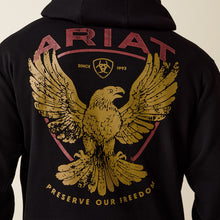 Ariat Men's "Preserve Our Freedom" Rustic Eagle Black Hoodie