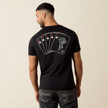 Pard's Western Shop  Ariat Men's Ranch Royalty Spades Playing Cards Graphics Black T-Shirt