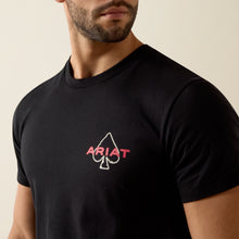 Ariat Men's Ranch Royalty Spades Playing Cards Graphics Black T-Shirt