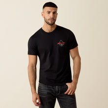 Ariat Men's Ranch Royalty Spades Playing Cards Graphics Black T-Shirt