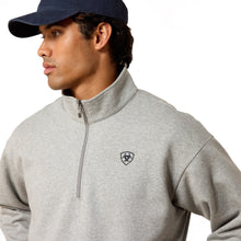Ariat Men's Heather Grey 1/4 Zip Sweatshirt