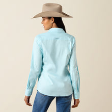 Ariat Women's Kirby Pro Solid Aqua Button-Down Blouse