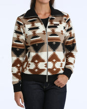 Pard's Western Shop Cinch Women's Khaki/Brown/Black Southwest Print Polar Fleece Full Zip Jacket
