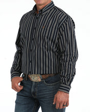 Cinch Men's Dark Navy Stripe Button-Down Shirt