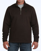 Pard's Western Shop Cinch Brown 1/4 Zip Fleece Sweater Pullover for Men