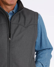 Cinch Men's Charcoal Concealed Carry Bonded Western Vest