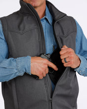 Cinch Men's Charcoal Concealed Carry Bonded Western Vest