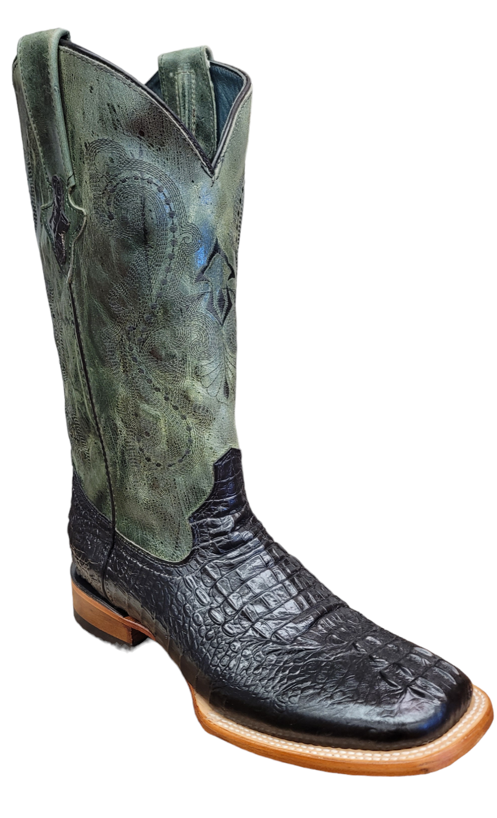 Crocodile print boots sales