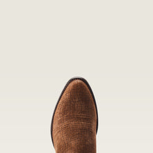 Ariat Men's Bankroll Tan Suede Hippo Print J-Toe Western Boots