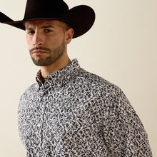 Ariat Men's Team Janson Black/White Print Button-Down Shirt