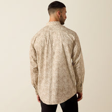 Ariat Men's Pro Series Trevon Classic Fit Tan Paisley Print Western Snap Shirt
