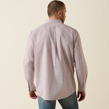 Ariat Men's Tiernan White/Maroon/Pink Geo Print Classic Fit Button-Down Shirt
