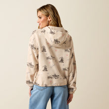 Ariat Women's Oatmeal Heather Rodeo Roping Print Essential Hoodie
