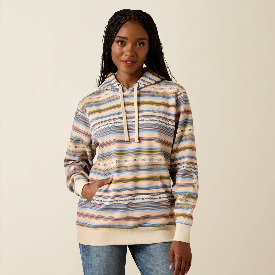 Pard's Western Shop Ariat Women's Multi Color Serape Print 2.0 Logo Hoodie