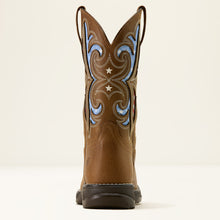 Ariat Women's Aged Tan Anthem Proud VentTEK Broad Square Toe Western Boots with Stars & Stripes VentTEK