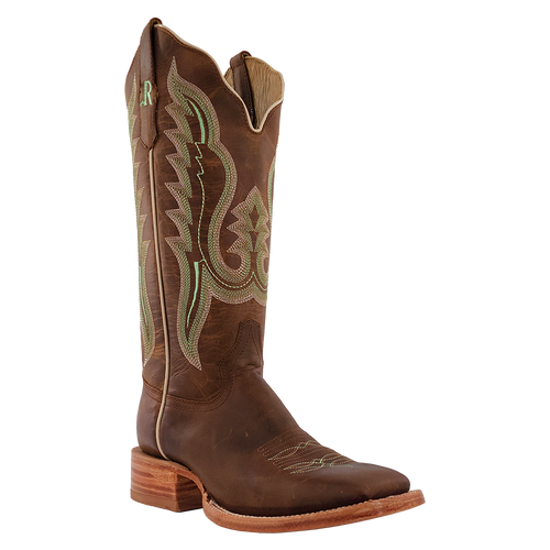 Pard's Western Shop R. Watson Women's Arizona Tan Broad Square Toe Boots