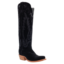 Pard's Western Shop R. Watson Women's Black Roughout Snip Toe Boots