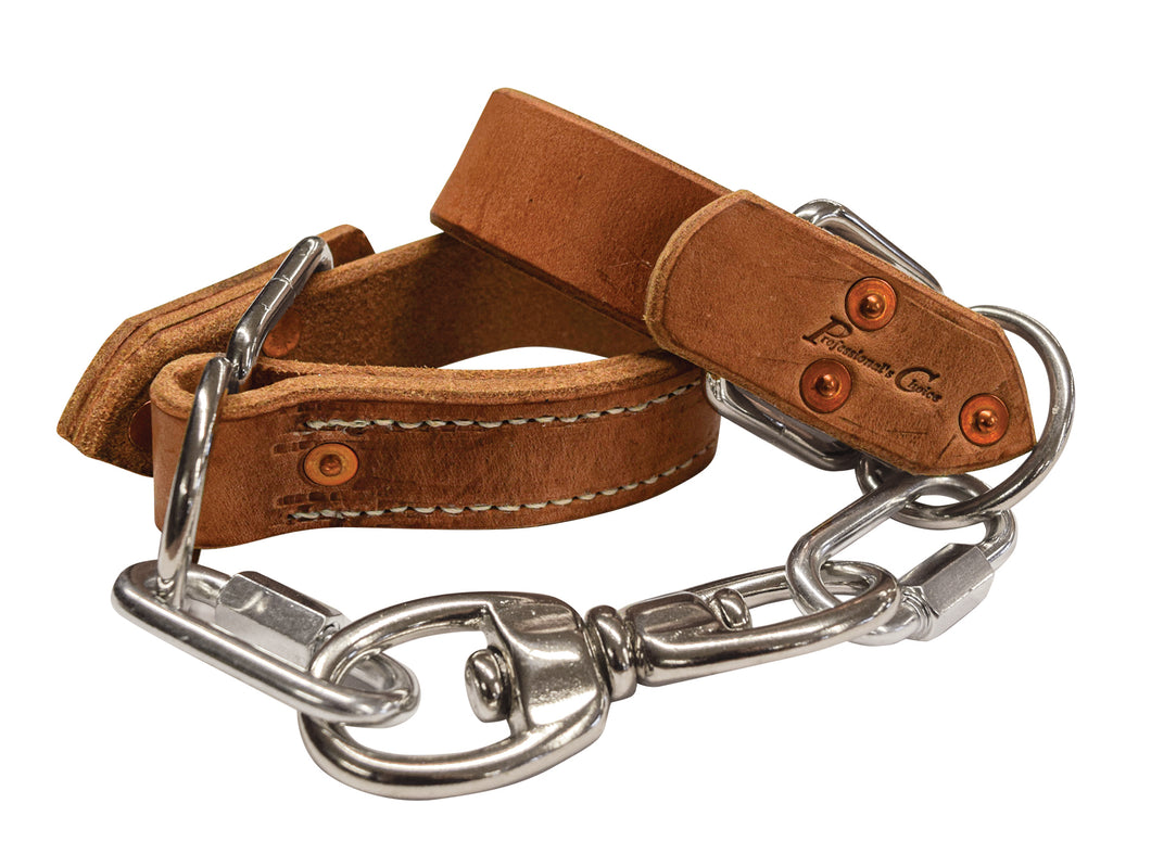 Harness Leather Hobble Straps with Swivel Connector