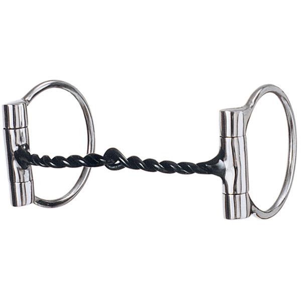 Sweet Iron Twisted Wire Offset Dee Snaffle Bit