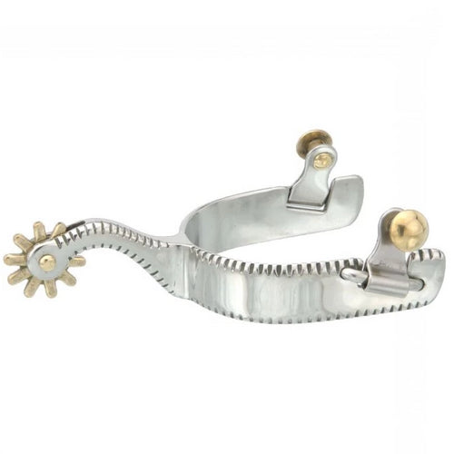 Pard's Western Shop Kelly Silver Stars Etched Edge Show Spurs