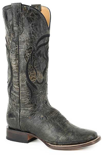 Pard's Western Shop Roper Footwear Black Embroidered Horse Head Boots for Women